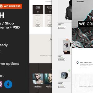 ANAGLYPH - One page / Multi Page WordPress Theme