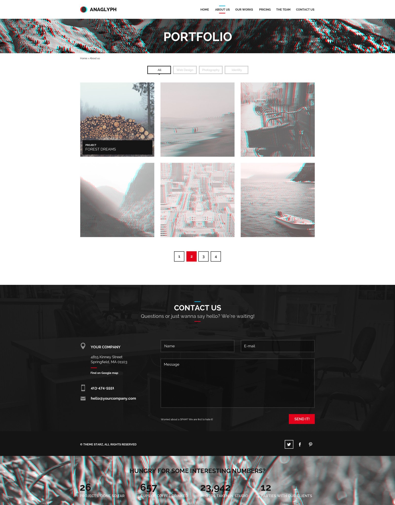ANAGLYPH - One page / Multi Page WordPress Theme - Image 4