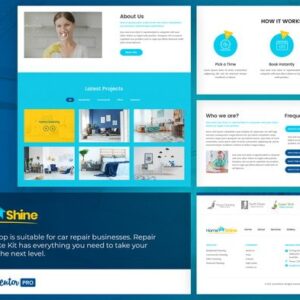 HomeShine – Cleaning and Laundry Elementor Template Kit