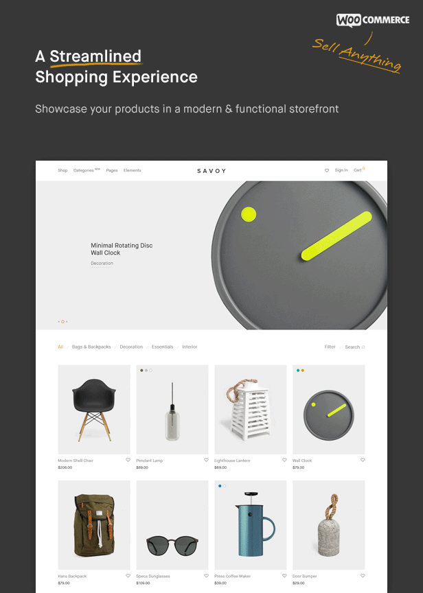 Savoy Minimalist AJAX WooCommerce Theme - Image 2