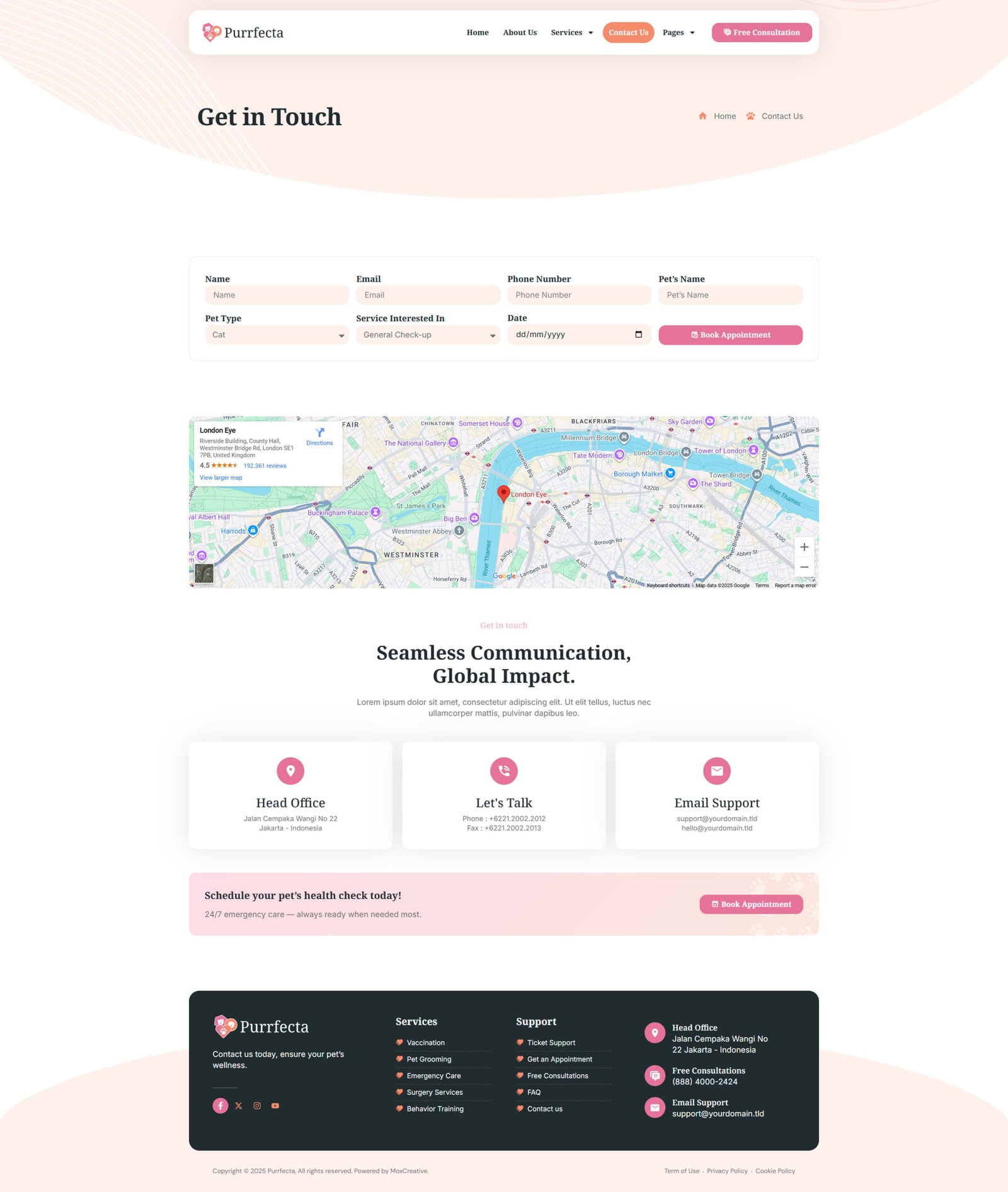 Purrfecta – Veterinary and Pet Care Elementor Pro Template Kit - Image 5