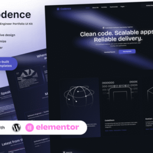Codence – Developer Software Engineer Portfolio Elementor Template Kit