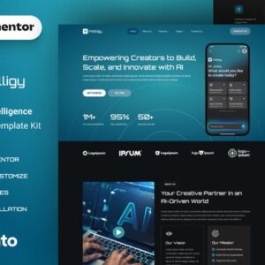 Intelligy – Artificial Intelligence Elementor Template Kit