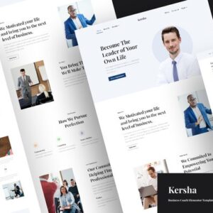 Kersha – Business Coach Elementor Template Kit