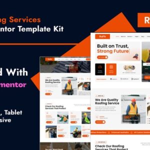 Rufix – Roofing Services Elementor Template Kit