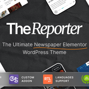 The Reporter – Newspaper Editorial WordPress Theme